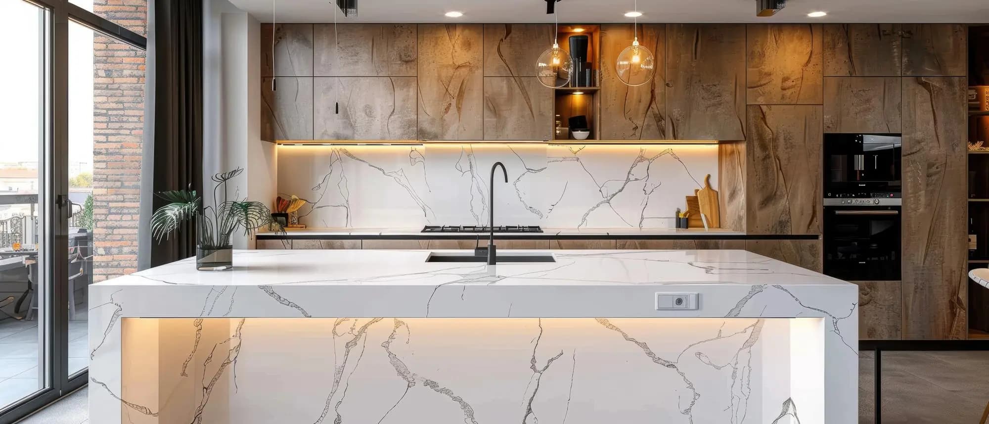 Luxury Kitchen Countertops Background